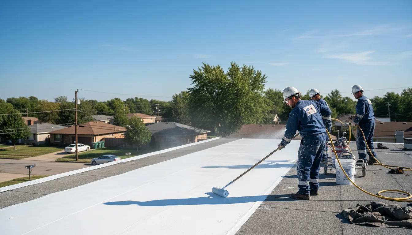 Commercial roof coating in Scandinavia, WI near me